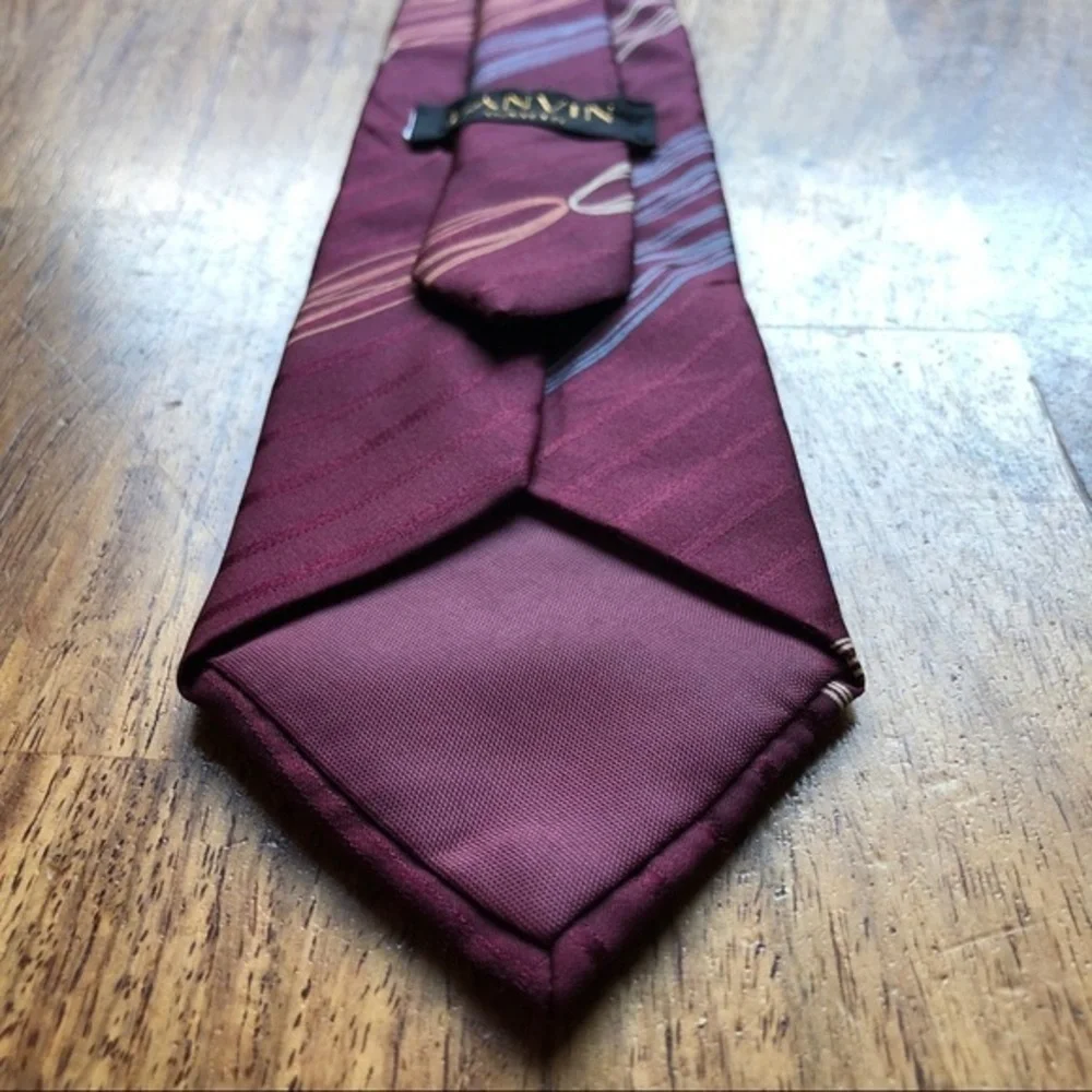 Lanvin Classic Maroon Tie